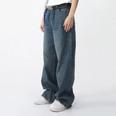 Hearujoy Men's Pants Spring 2023 New Casual Trousers Jeans Loose Wide Leg Simple Korean Fashion Vintage Pocket Design 9A7043